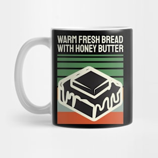 Vintage Warm Fresh Bread With Honey Butter Mug